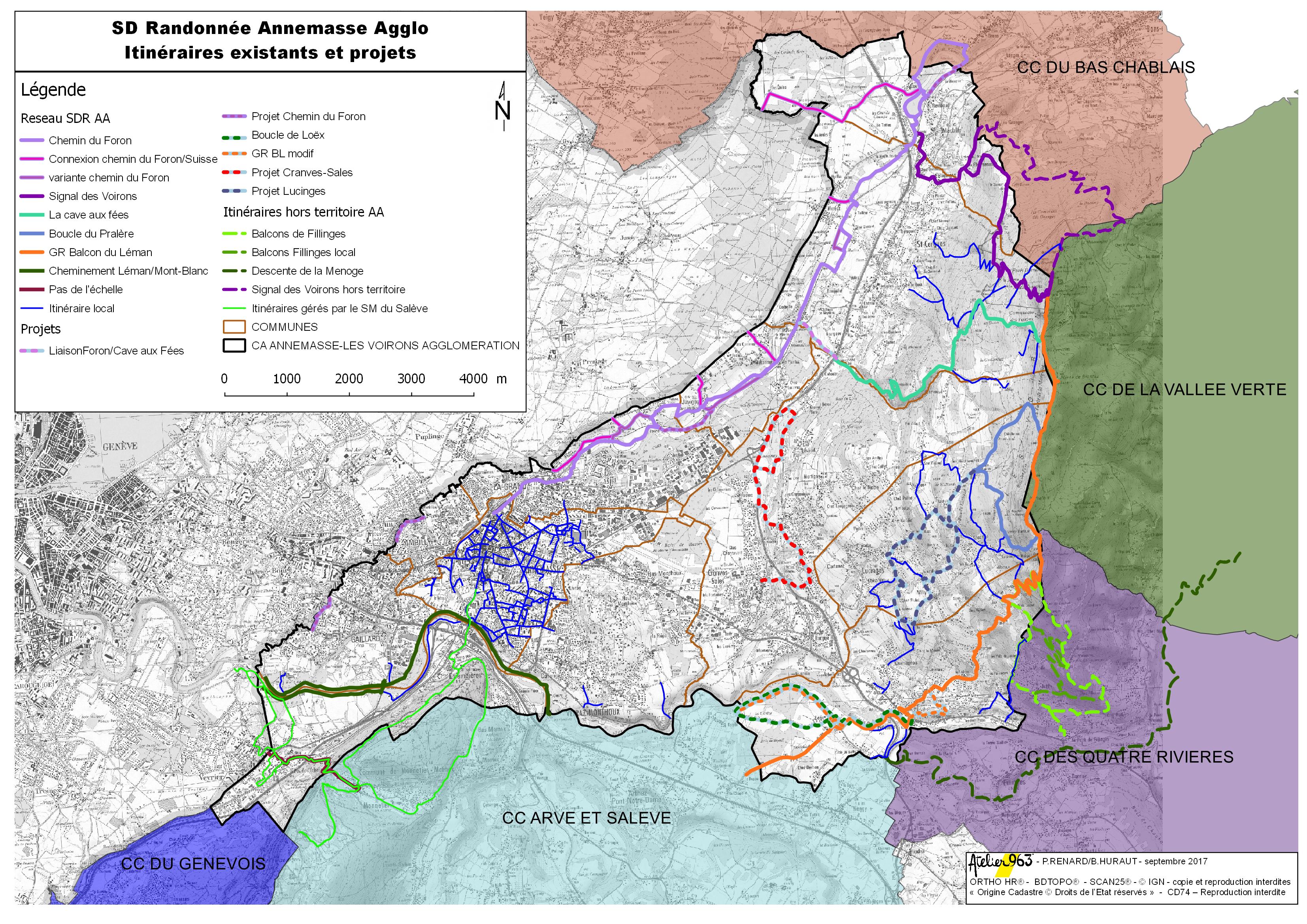 Carte existant+projets A3